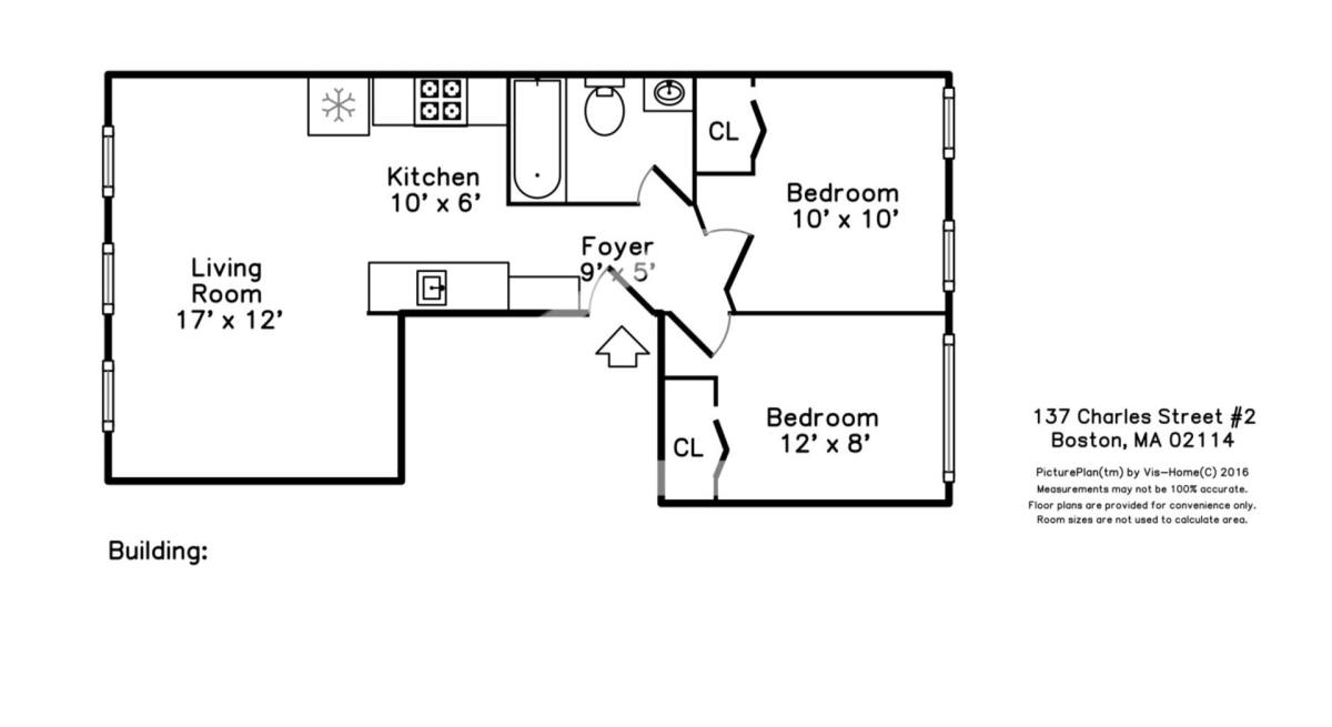 Apartment for rent at 137 Charles St #1, Boston, MA 02114