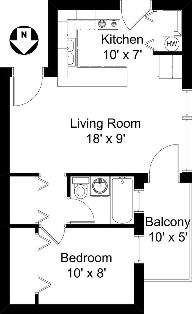 Apartment for rent at 900 W Gunnison St, Chicago, IL 60640