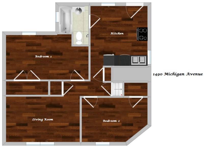 Apartment for rent at 1490 Michigan Ave, Columbus, OH 43201