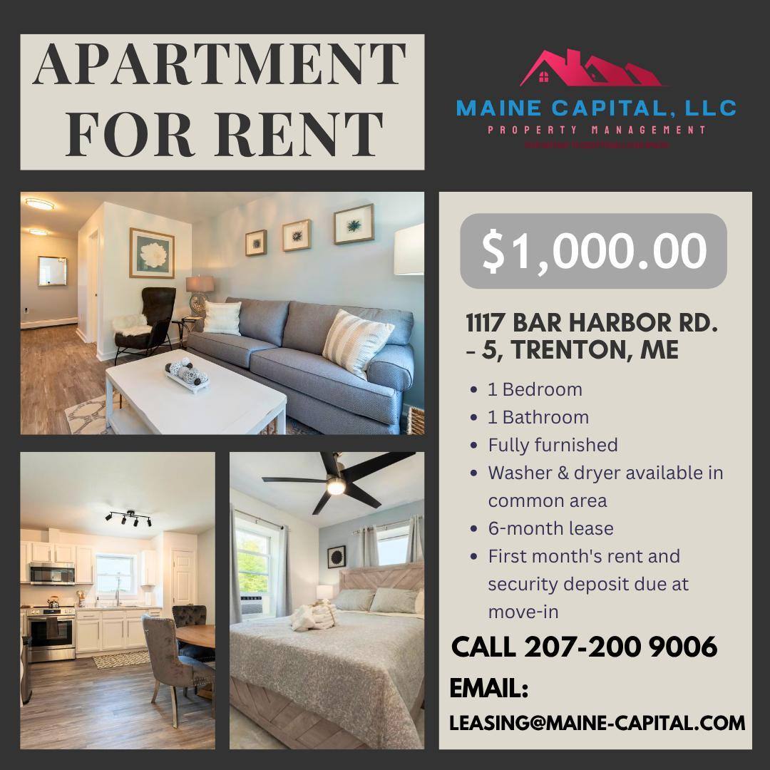 Apartment for rent at 1117 Bar Harbor Rd #5, Ellsworth, ME 04605