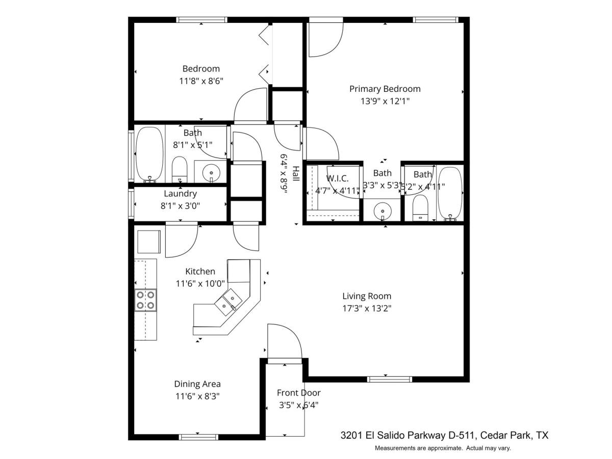 Apartment for rent at 3201-D El Salido Parkway, Cedar Park, TX 78613