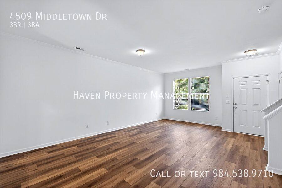 Townhouse for rent at 4509 Middletown Dr, Wake Forest, NC 27587