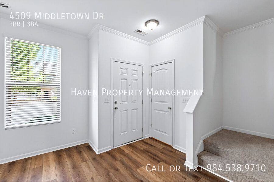 Townhouse for rent at 4509 Middletown Dr, Wake Forest, NC 27587