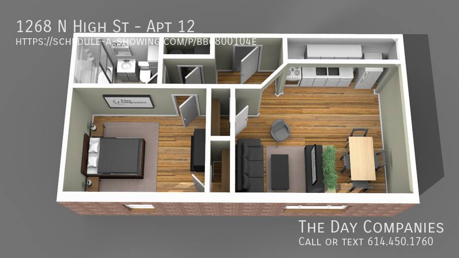 Apartment for rent at 1268 N High St #12, Columbus, OH 43201