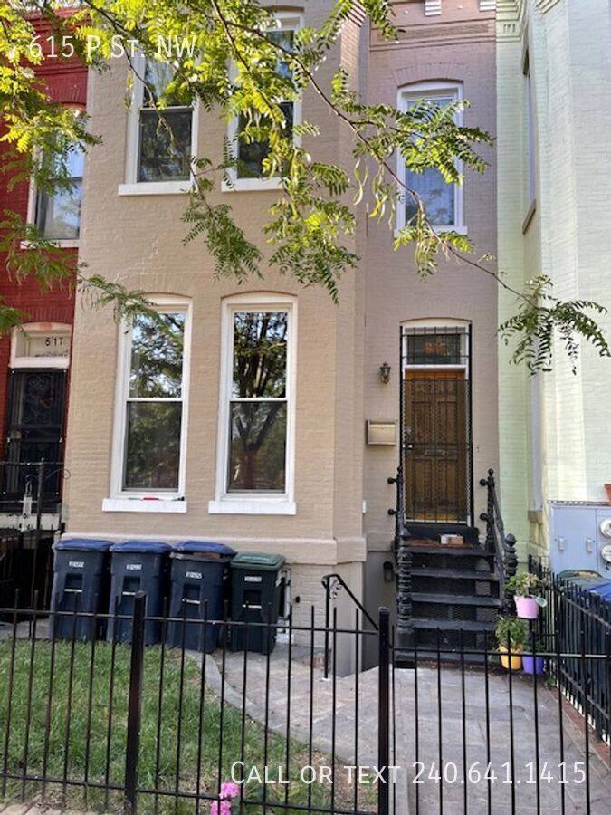 Townhouse for rent at 615 P St NW, Washington, DC 20001