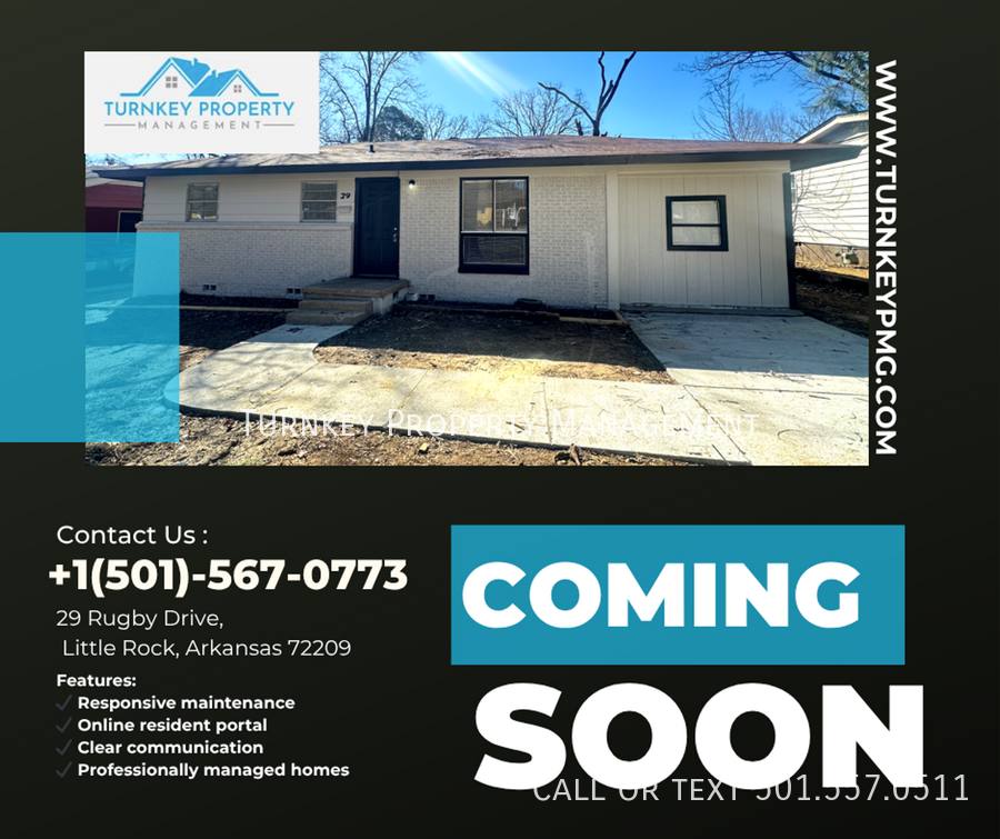 House for rent at 29 Rugby Dr, Little Rock, AR 72209