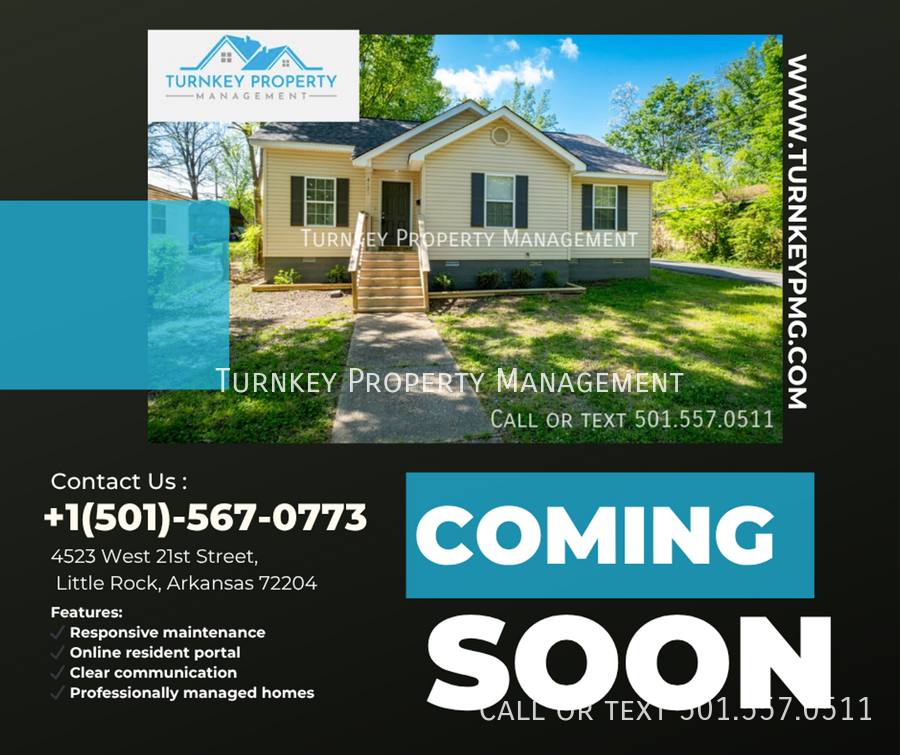 House for rent at 4523 W 21st St, Little Rock, AR 72204