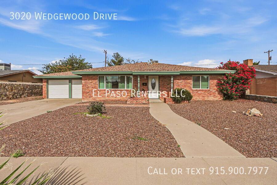 House for rent at 3020 Wedgewood Dr, El Paso, TX 79925