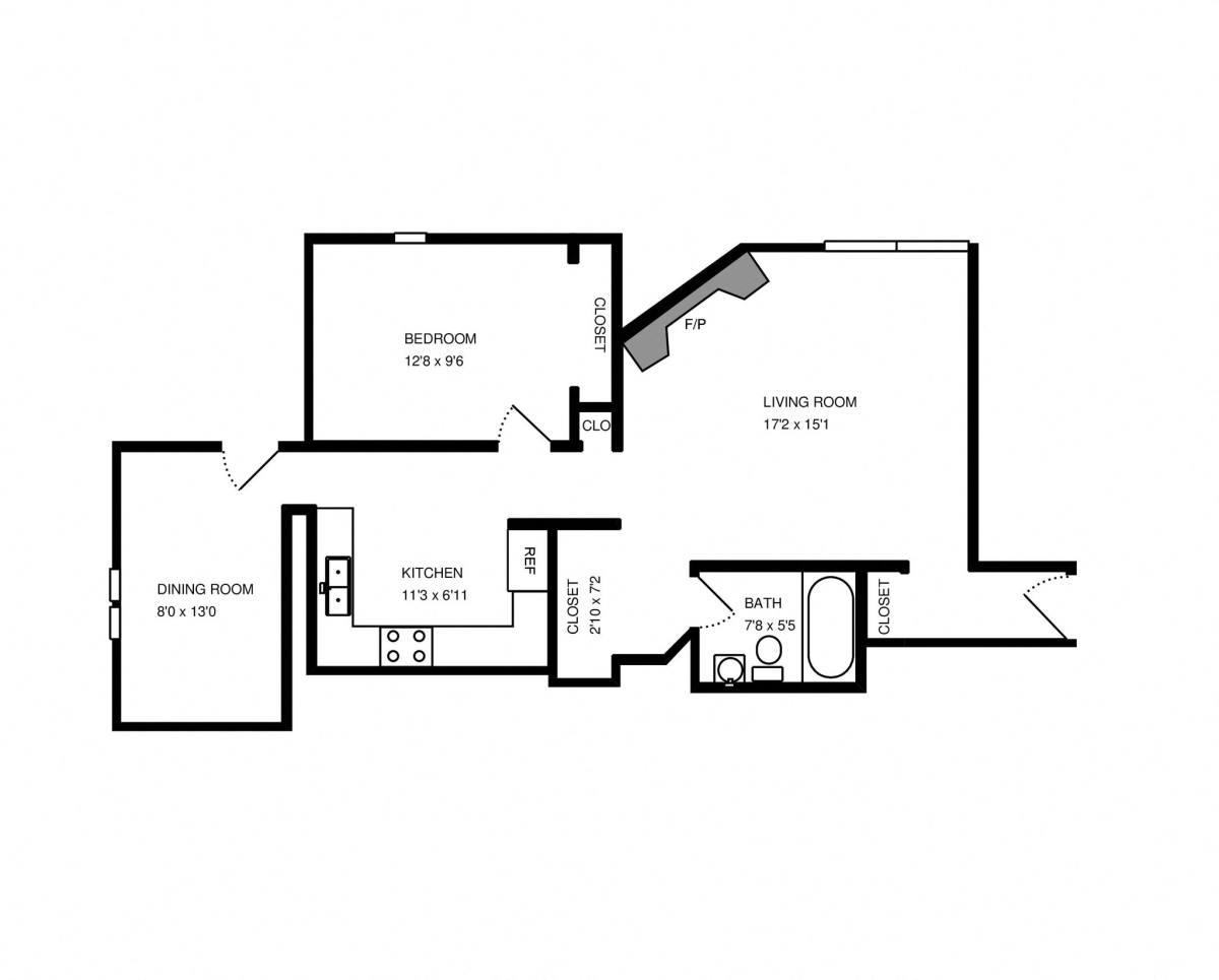 Apartment for rent at 2215 N Clifton Ave #1W, Chicago, IL 60614