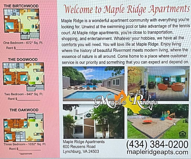 Apartment for rent at 600 Reusens Rd, Lynchburg, VA 24503