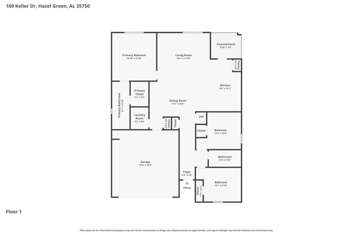 House for rent at 169 Keller Dr, Hazel Green, AL 35750