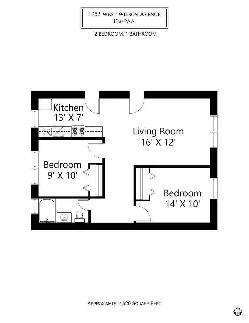 Apartment for rent at 1952 W Wilson Ave #2AA, Chicago, IL 60640