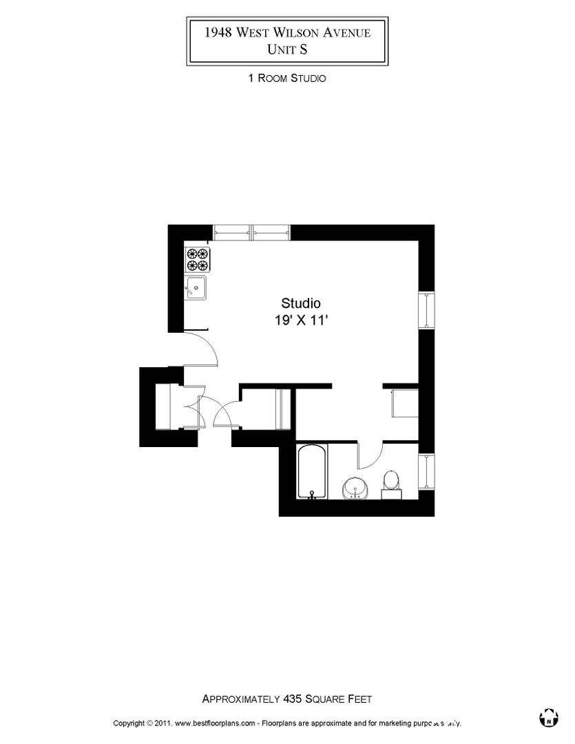 Apartment for rent at 1948 W Wilson Ave #1S, Chicago, IL 60640