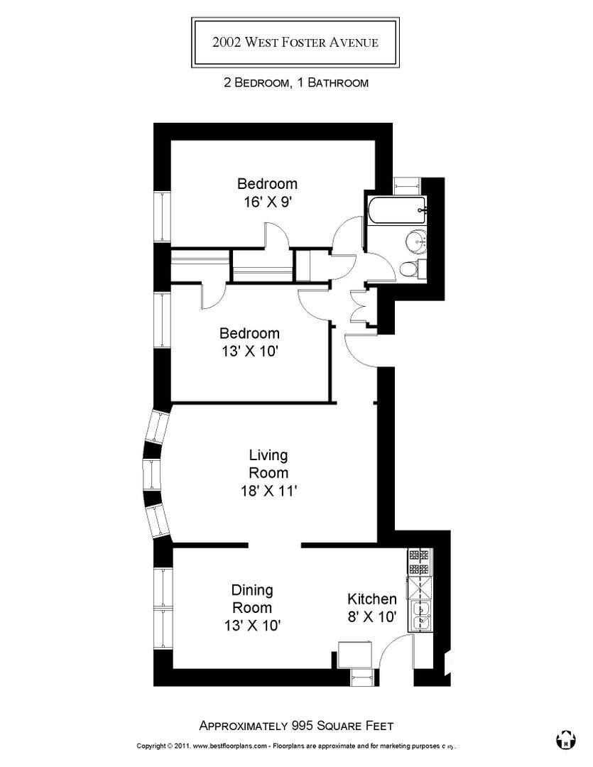 Apartment for rent at 2002 W Foster Ave #3, Chicago, IL 60625