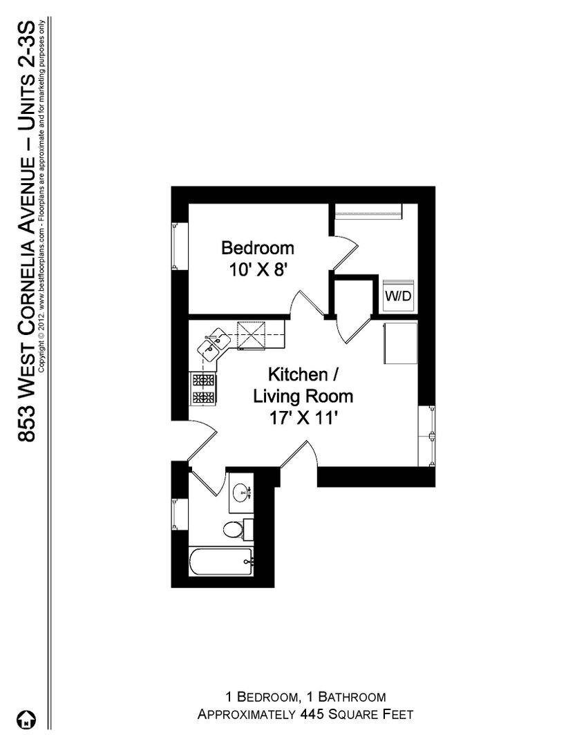 Apartment for rent at 853 W Cornelia Ave #2S, Chicago, IL 60620