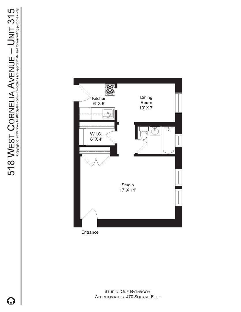 Apartment for rent at 518 W Cornelia Ave #315, Chicago, IL 60657