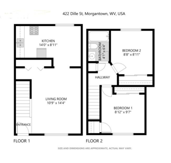 Apartment for rent at 420 Dille St, Morgantown, WV 26505