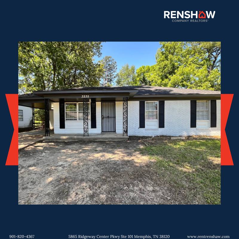 House for rent at 3235 Harvester Lane E, Memphis, TN 38127