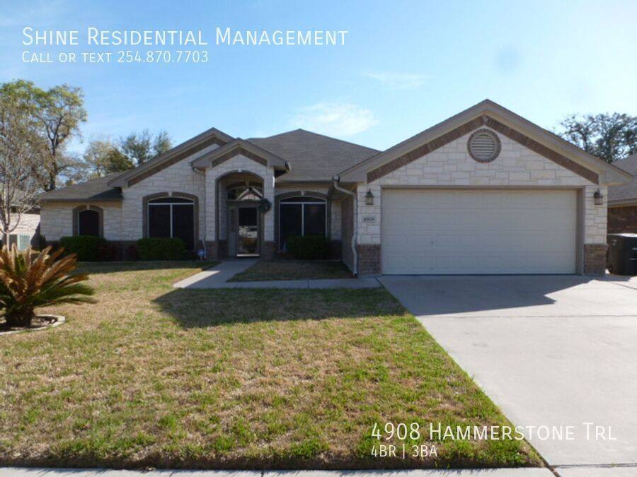 House for rent at 4908 Hammerstone Trail, Killeen, TX 76542
