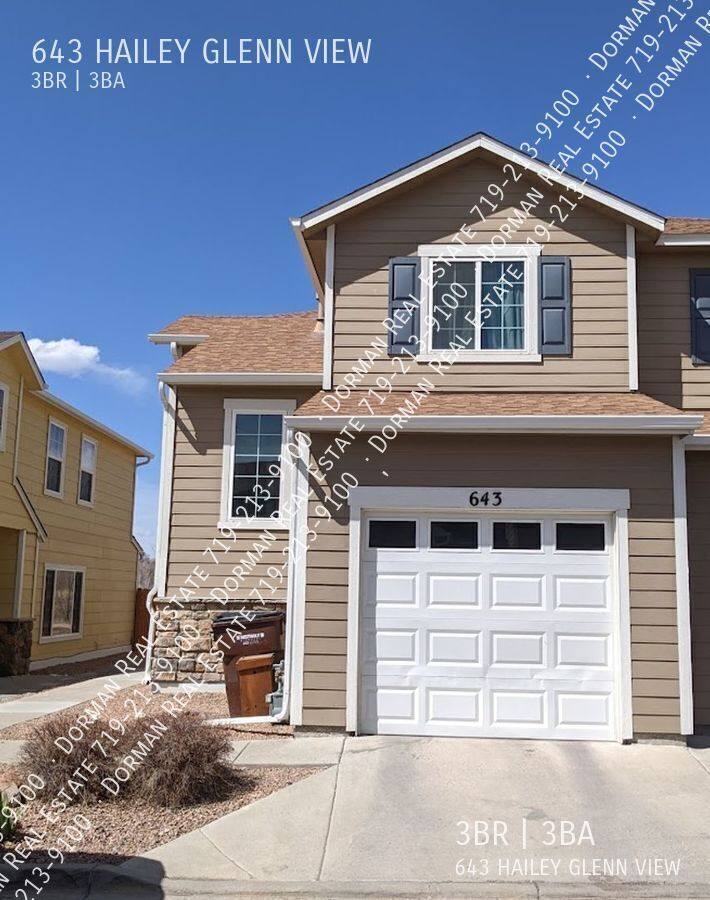 Townhouse for rent at 643 Hailey Glenn View, Colorado Springs, CO 80916