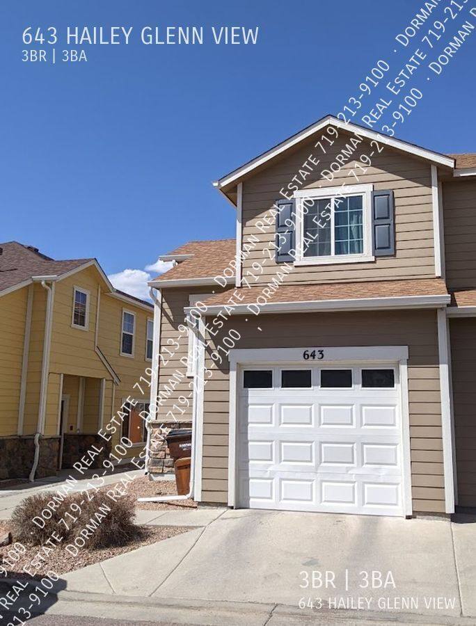 Townhouse for rent at 643 Hailey Glenn View, Colorado Springs, CO 80916