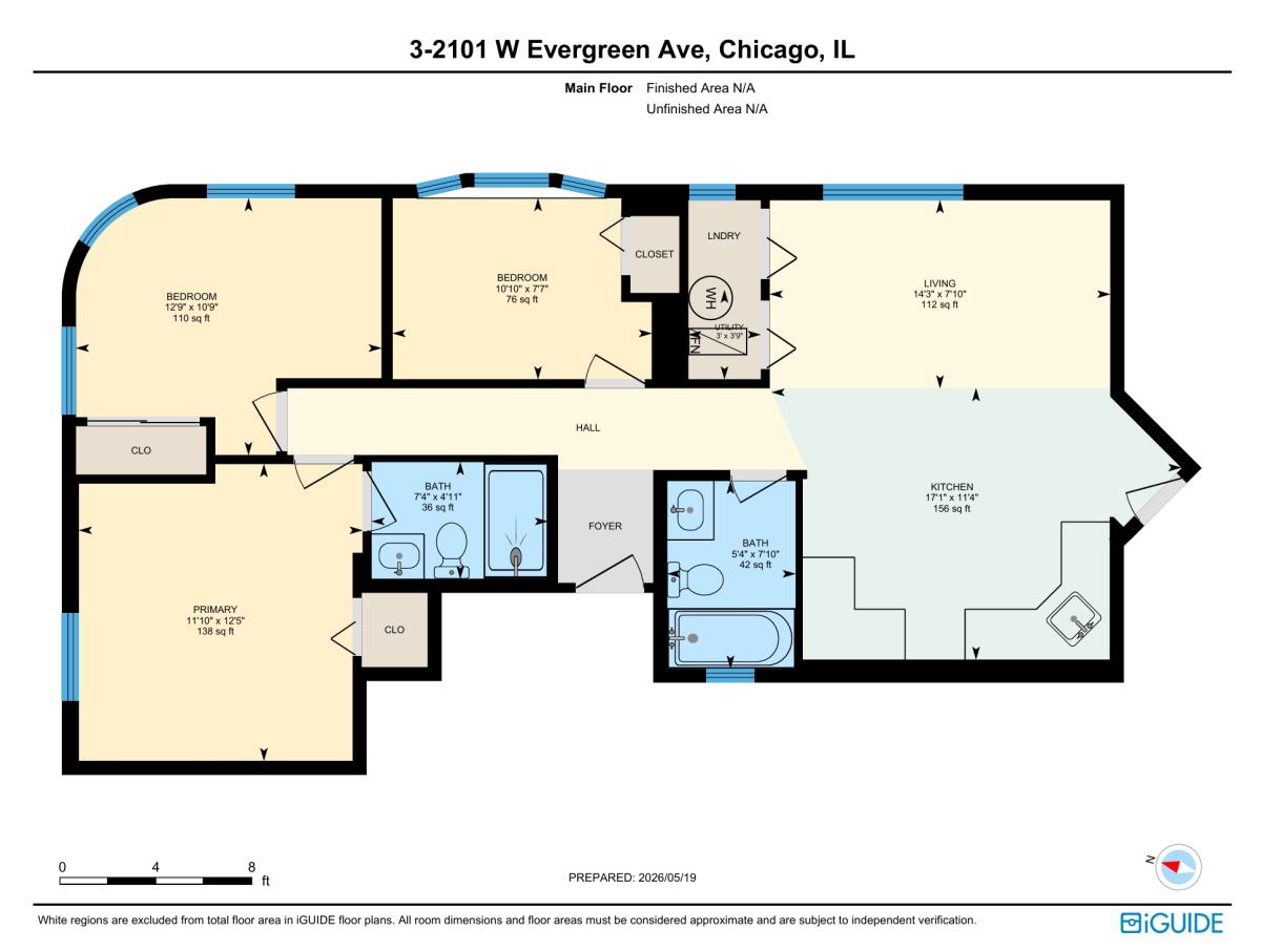Apartment for rent at 2101 W Evergreen, Chicago, IL 60622