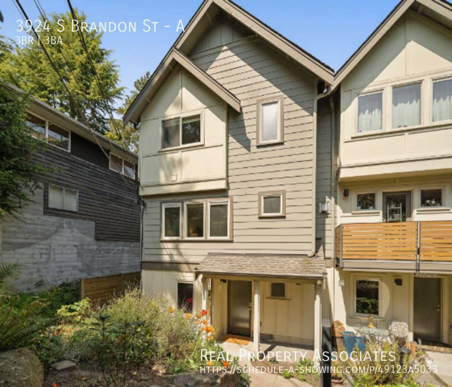 Townhouse for rent at 3924 S Brandon St #A, Seattle, WA 98118