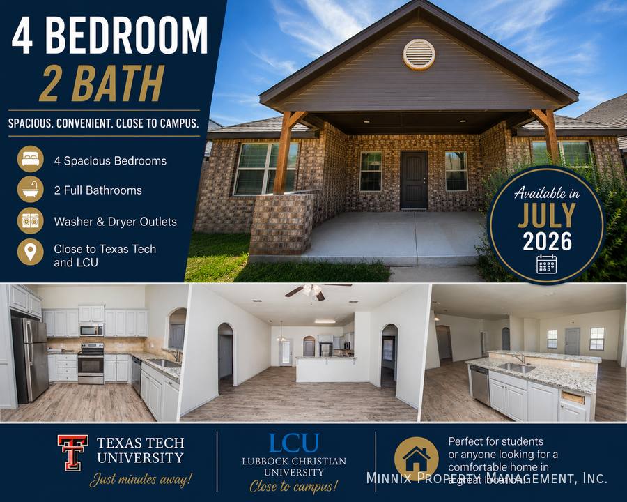 House for rent at 4111 18th St, Lubbock, TX 79416