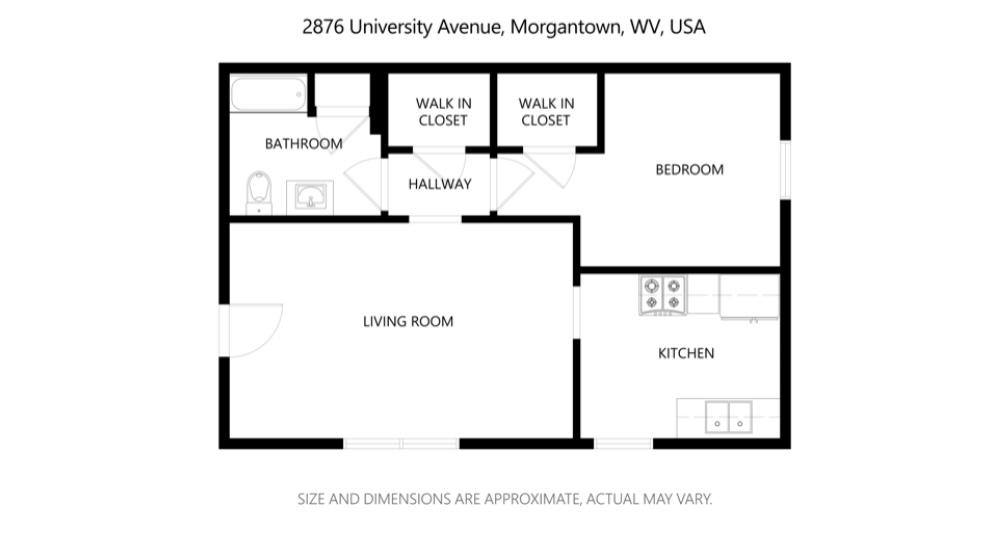 Apartment for rent at 2876 University Ave, Morgantown, WV 26505
