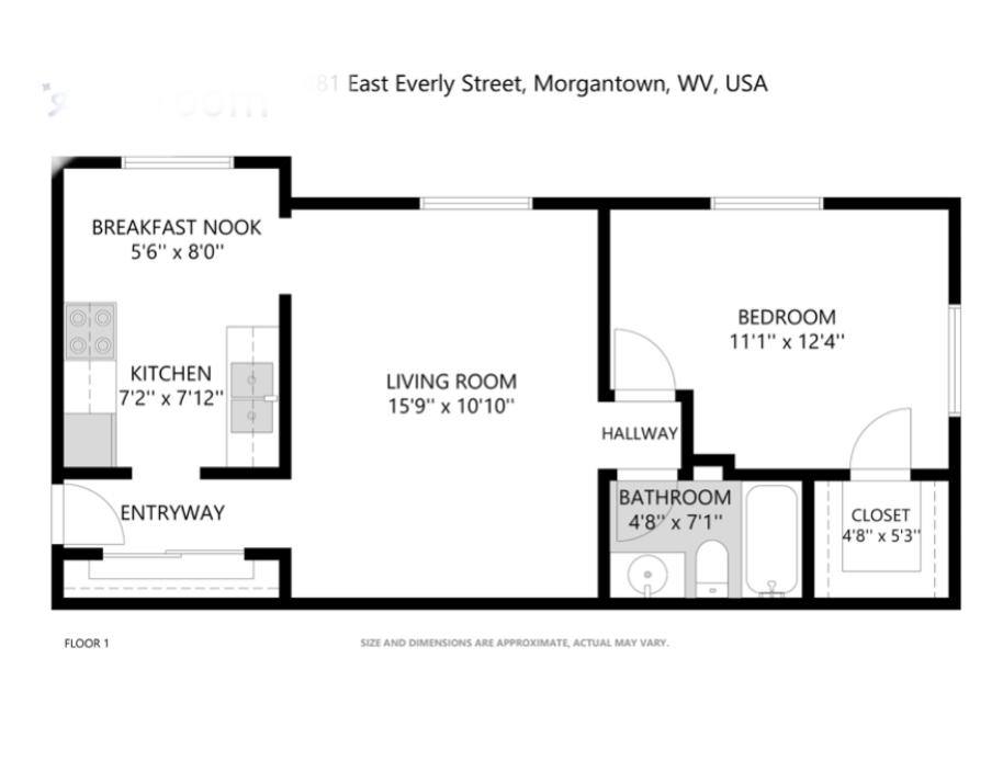 Apartment for rent at 881 E Everly St, Morgantown, WV 26505