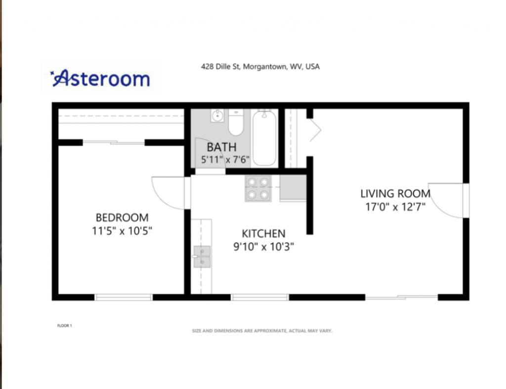 Apartment for rent at 428 Dille St, Morgantown, WV 26505
