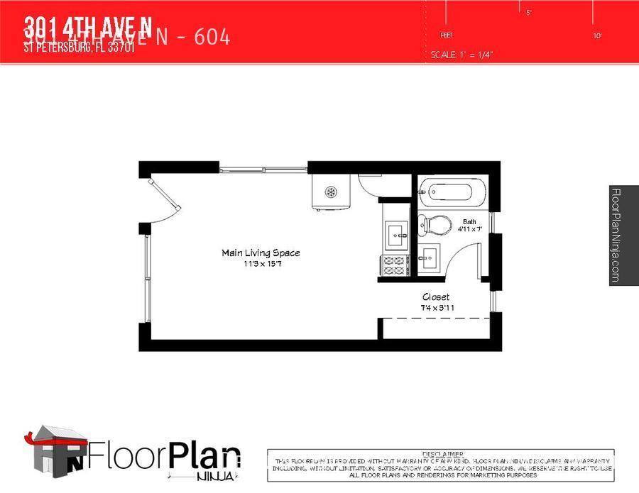 Apartment for rent at 301 4th Ave N #604, Saint Petersburg, FL 33701