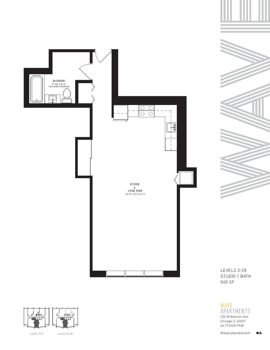 Apartment for rent at 420 W Belmont Ave #18C-R, Chicago, IL 60657