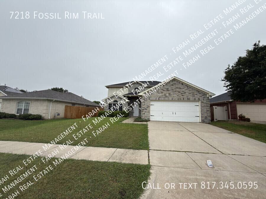 House for rent at 7218 Fossil Rim Trail, Arlington, TX 76002