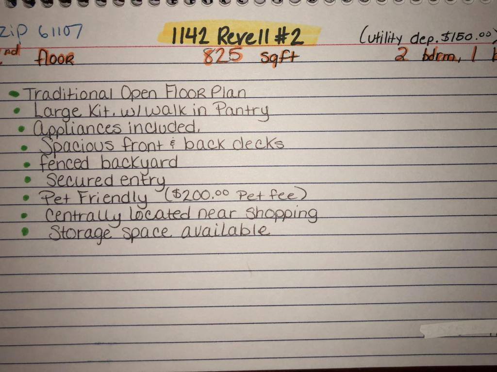 Apartment for rent at 1138 Revell Ave, Rockford, IL 61107