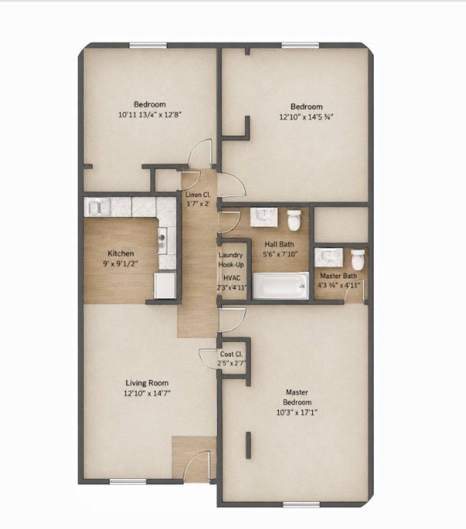 Apartment for rent at 4100 Sail Court, Chesapeake, VA 23321