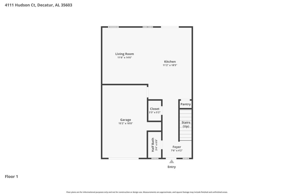 Townhouse for rent at 4111 Hudson Court, Decatur, AL 35603