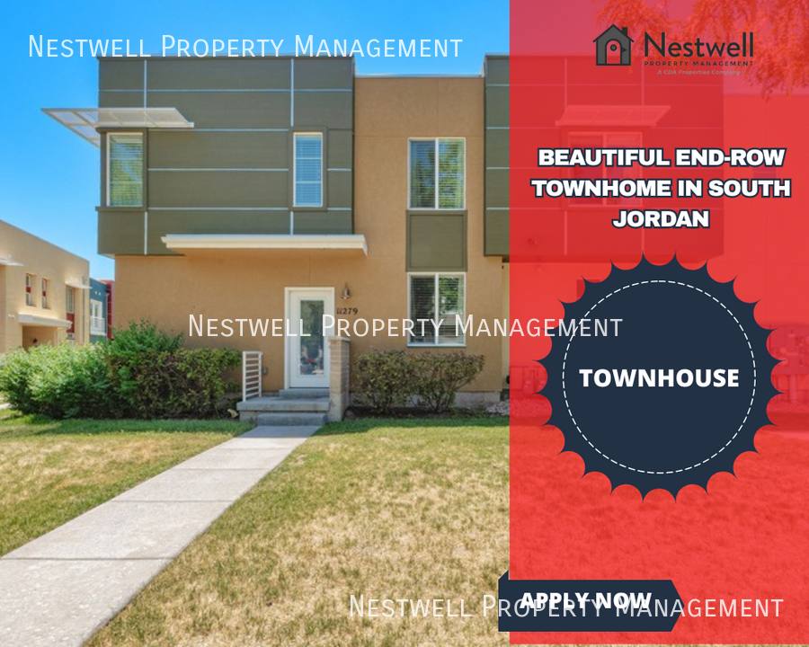 Townhouse for rent at 11279 S Sweet Pea Lane, South Jordan, UT 84095