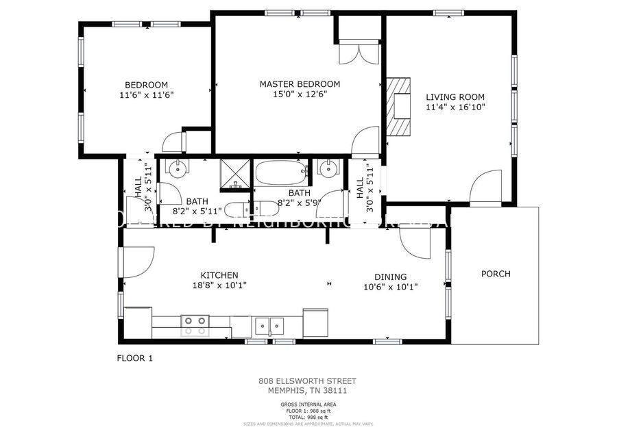 House for rent at 808 Ellsworth St, Memphis, TN 38111