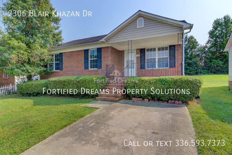 House for rent at 2306 Blair Khazan Dr, Greensboro, NC 27405