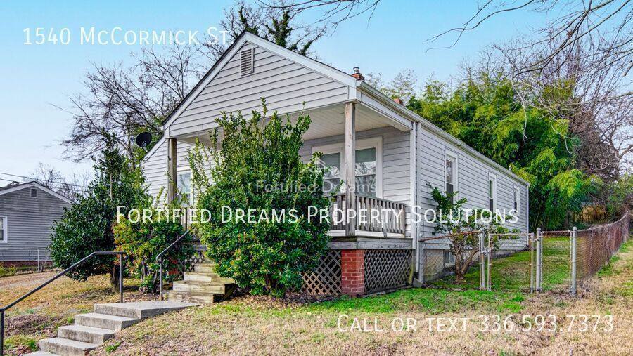 House for rent at 1540 McCormick St, Greensboro, NC 27403