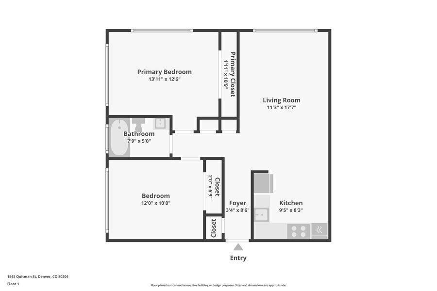 Apartment for rent at 1545 Quitman St #102, Denver, CO 80204