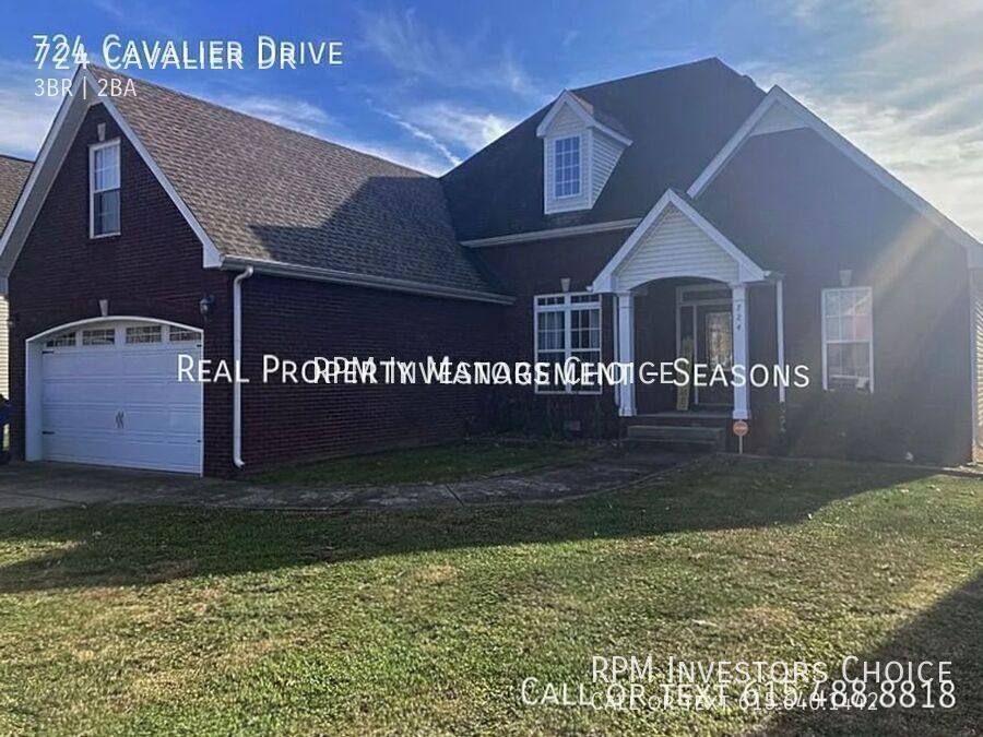 House for rent at 724 Cavalier Dr, Clarksville, TN 37040