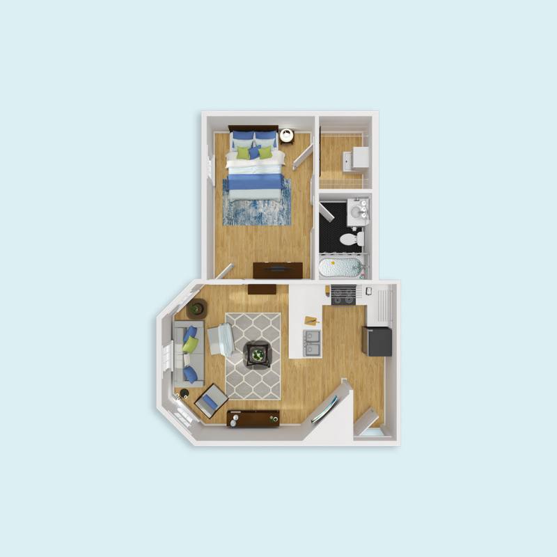 Apartment for rent at 214 N Cedar St #2B, Greensboro, NC 27401
