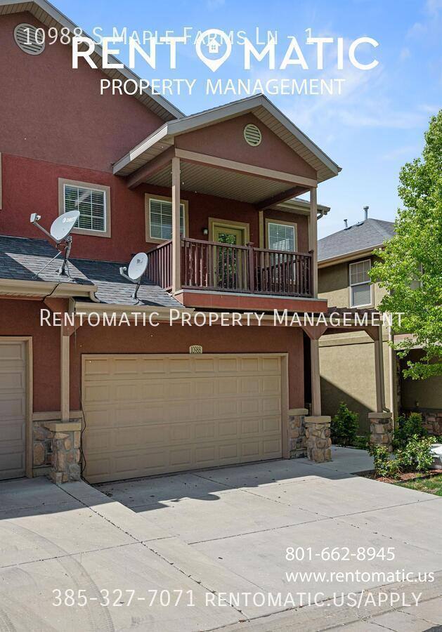 Townhouse for rent at 10988 S Maple Farms Lane #1, South Jordan, UT 84095