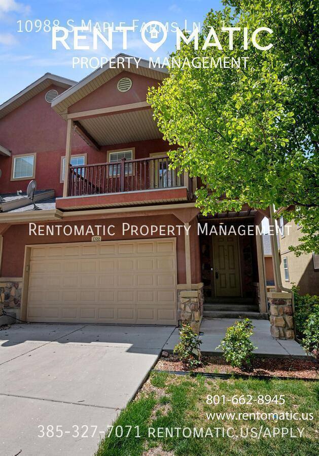 Townhouse for rent at 10988 S Maple Farms Lane #1, South Jordan, UT 84095