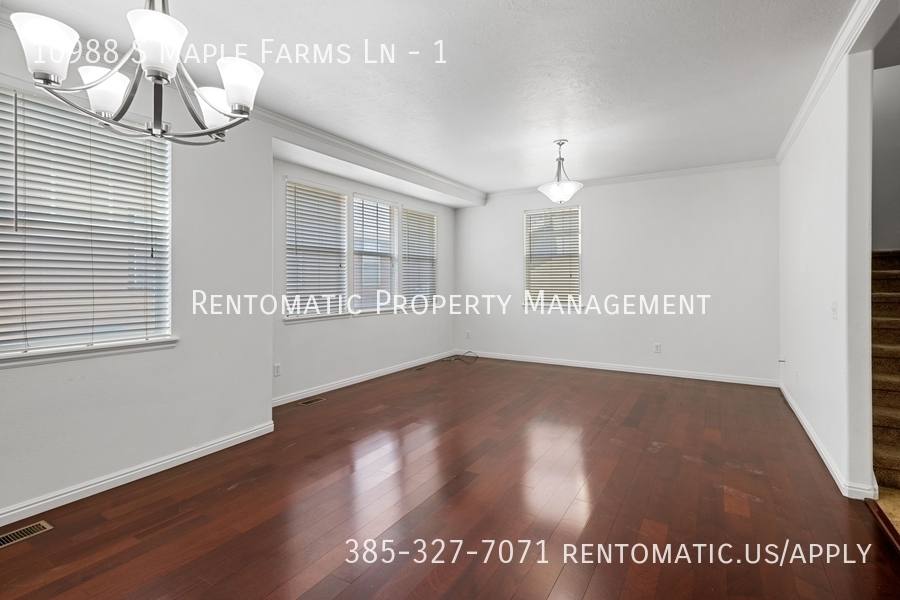 Townhouse for rent at 10988 S Maple Farms Lane #1, South Jordan, UT 84095