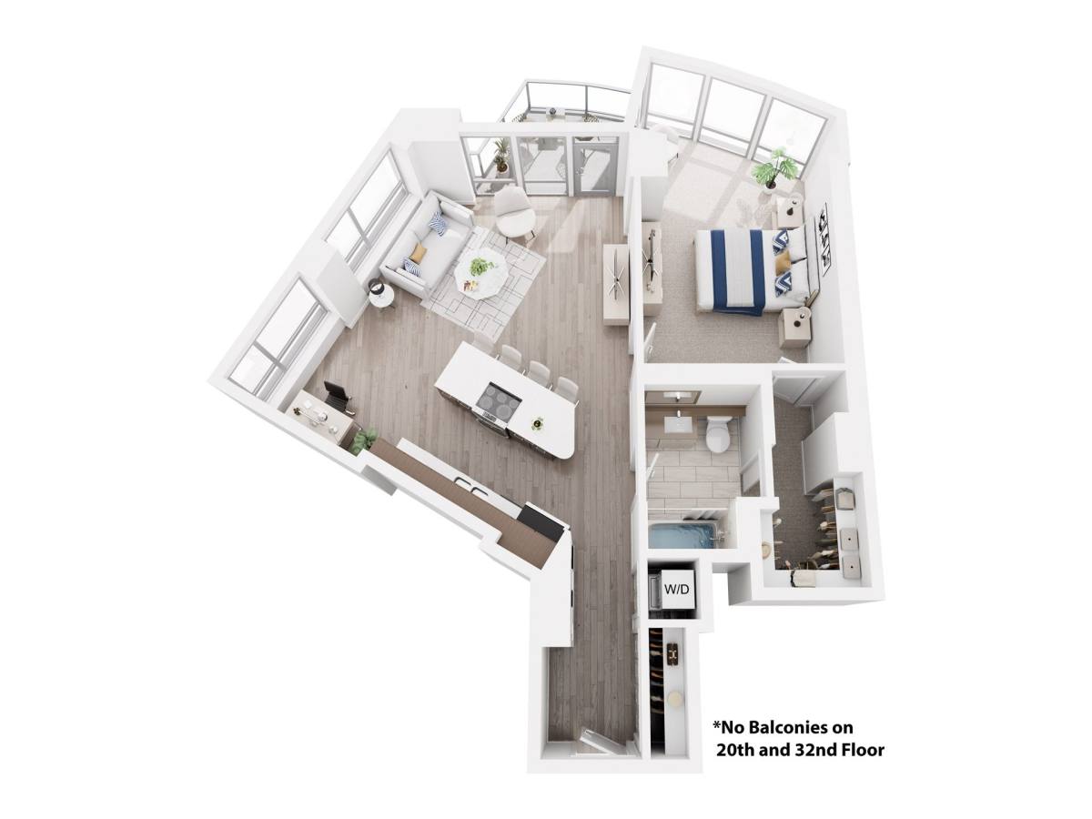 Apartment for rent at 360 W Hubbard St #1809, Chicago, IL 60654