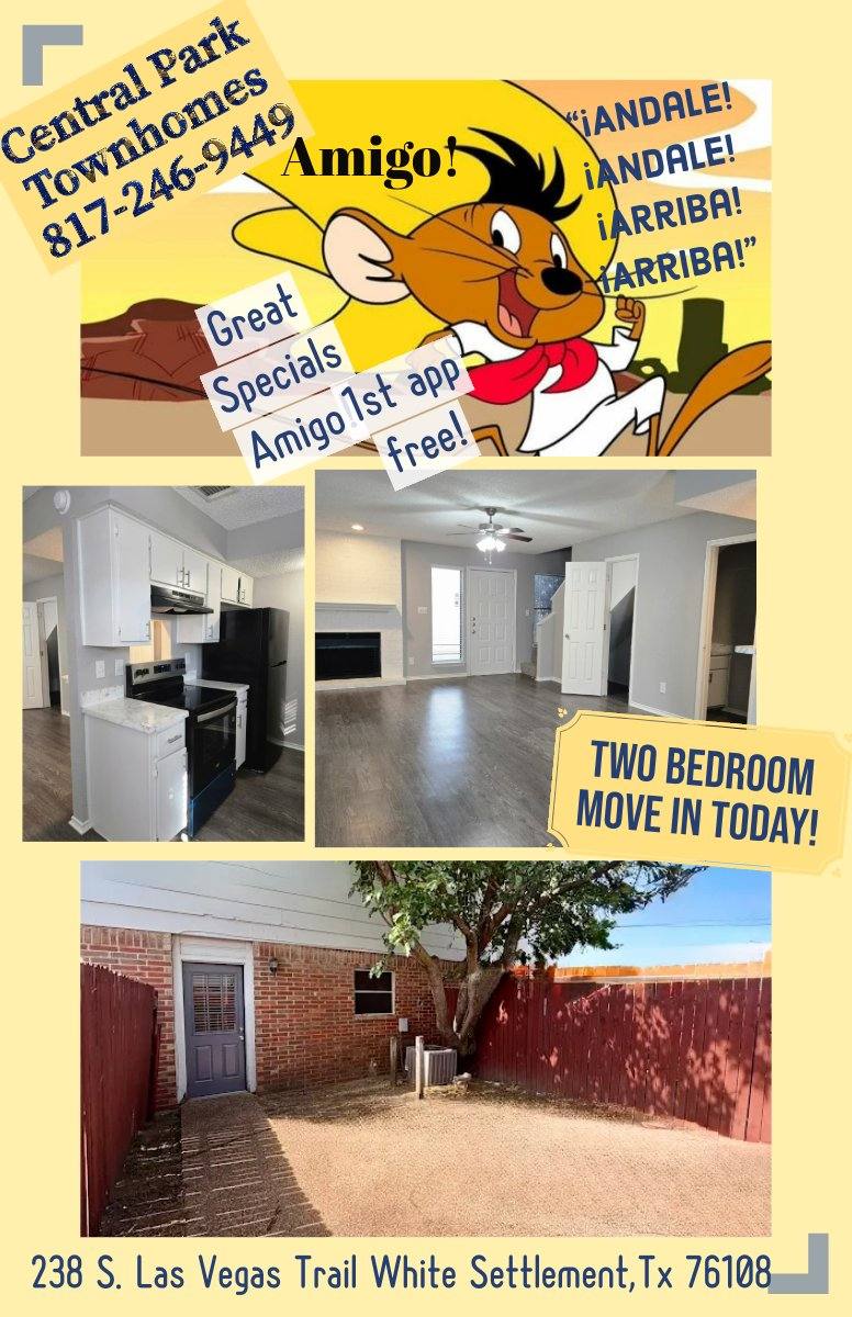 Townhouse for rent at 140 Slas Vegas Trail, Fort Worth, TX 76108