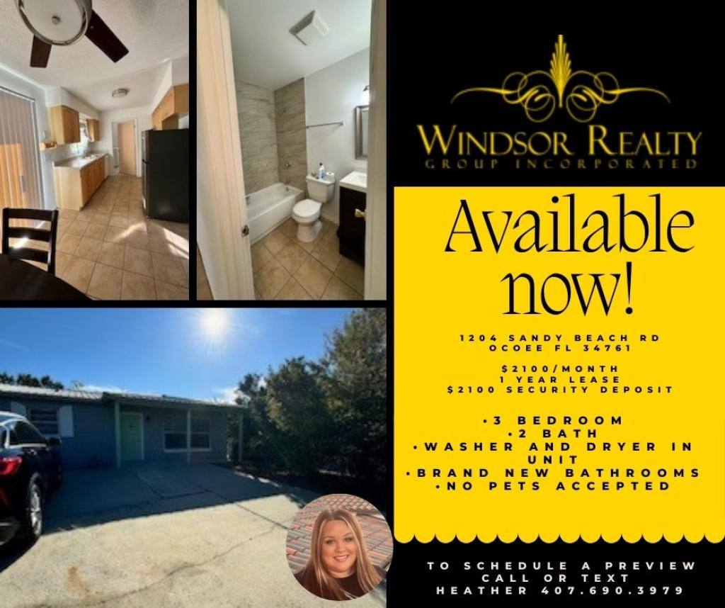 House for rent at 1204 Sandy Beach Rd, Ocoee, FL 34761